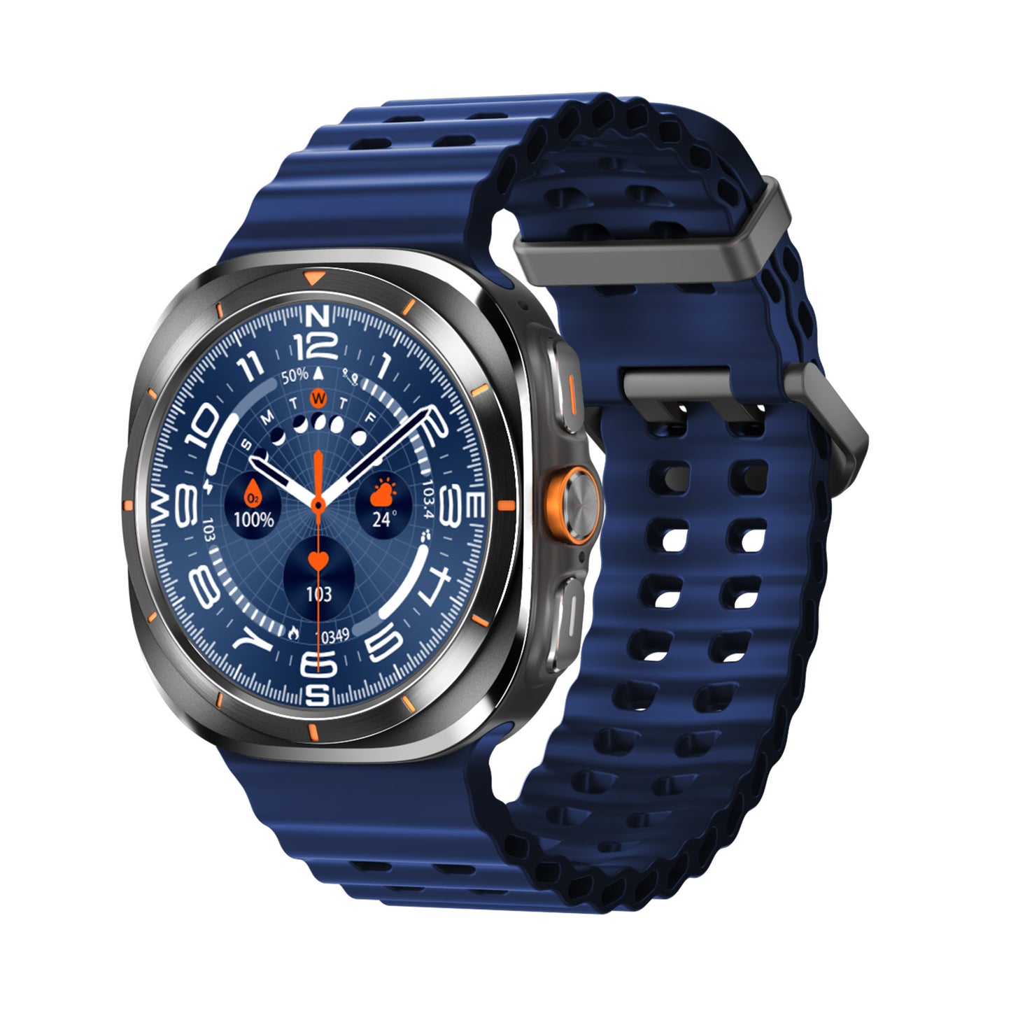 HD8 Ultra 47mm IP68 resistente al agua llamadas Bluetooth brújula Wireless cargador reloj inteligente