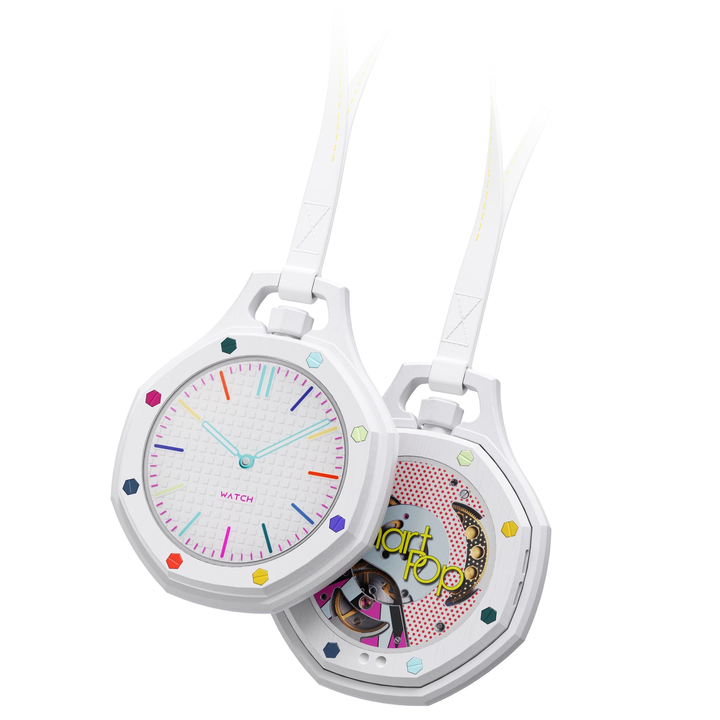 VWAR SmartPop Pocket Smartwatch – Mini Bluetooth Calling Watch with NFC & GPT Assistant