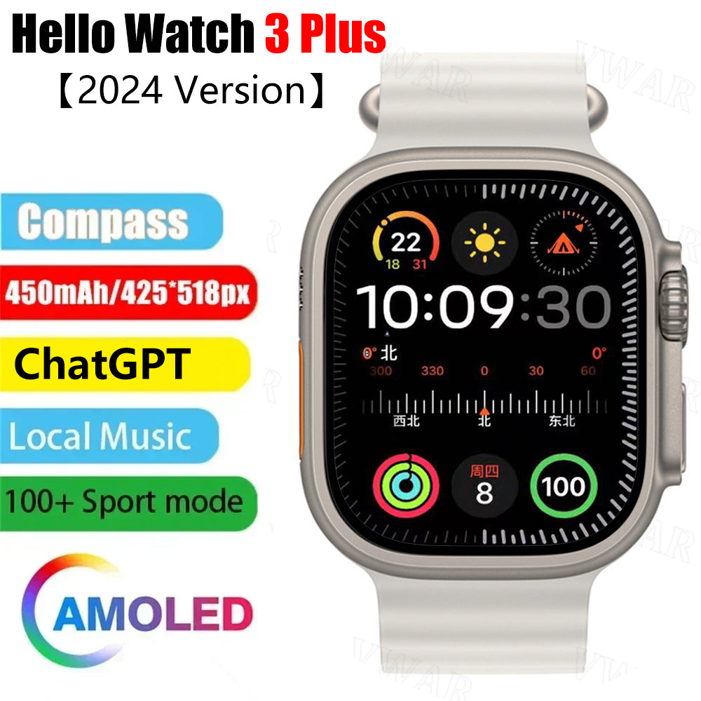 VWAR Hello Watch 3 Plus Smart Watch GEN2 2024 version Ultra 2