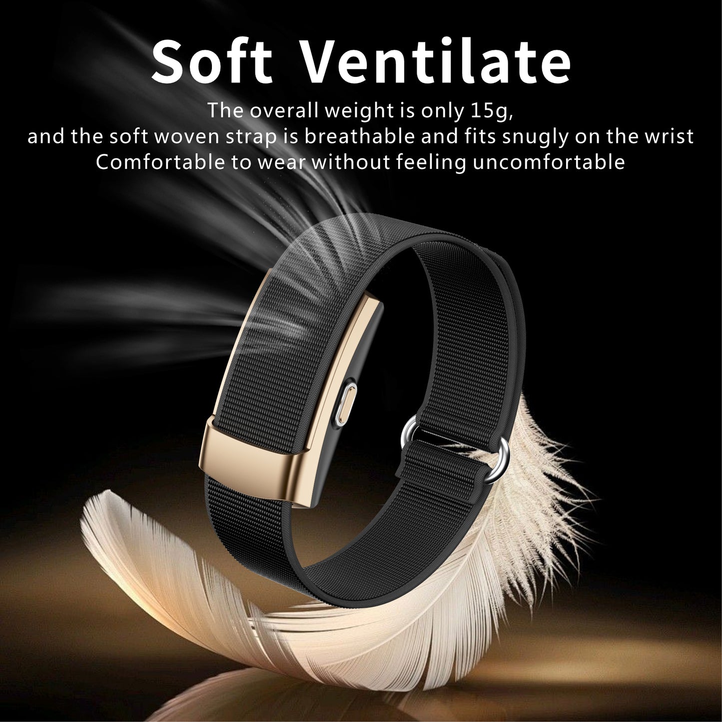 VWAR Air Ultraleichter Fitness-Tracker – Herzfrequenz, SpO2, Schlaf