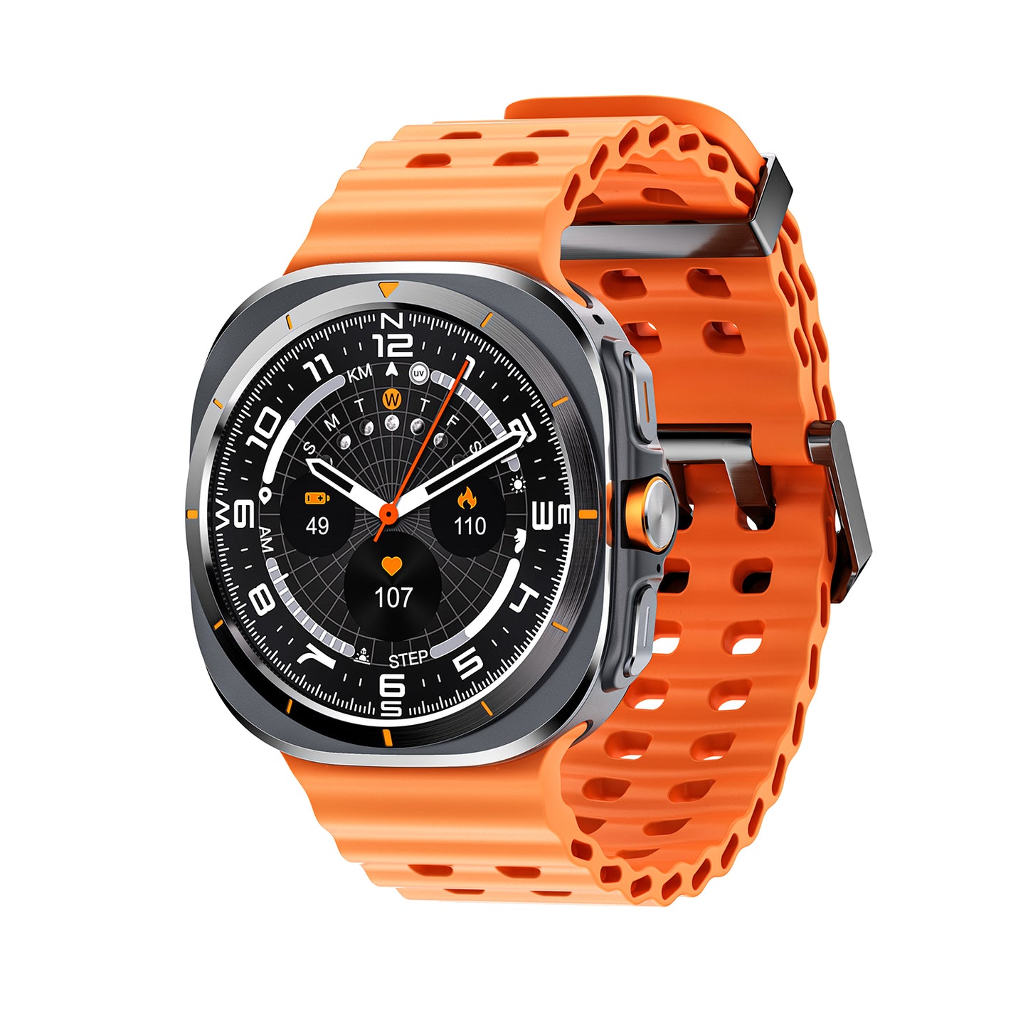 VWAR Ultra 7 Pro (GPS) Smartwatch 47mm - 3ATM Water Resistance, AI Features, Bluetooth Calling, Fitness Tracking