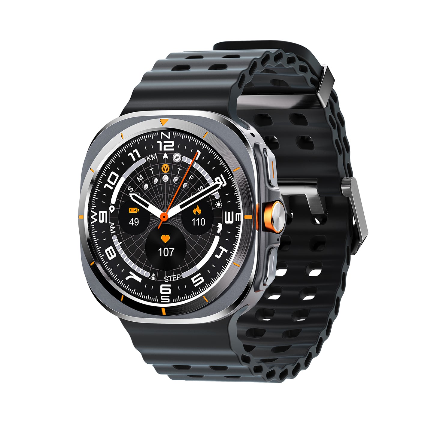 VWAR Ultra 7 Pro (GPS) Smartwatch 47mm - 3ATM Water Resistance, AI Features, Bluetooth Calling, Fitness Tracking