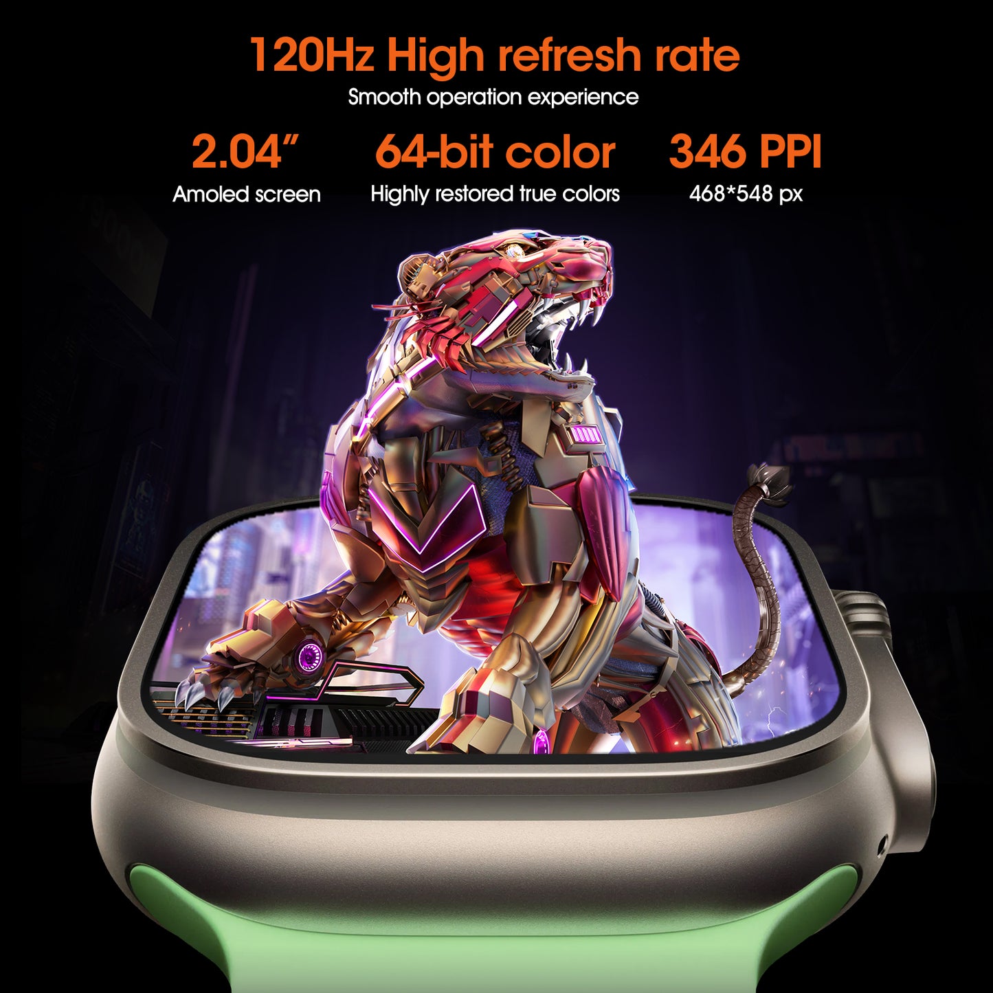 VWAR AI Ultra 5 49mm Smart Watch | WhatsApp Reply, Voice Assistant, ChatGPT, 3ATM Waterproof