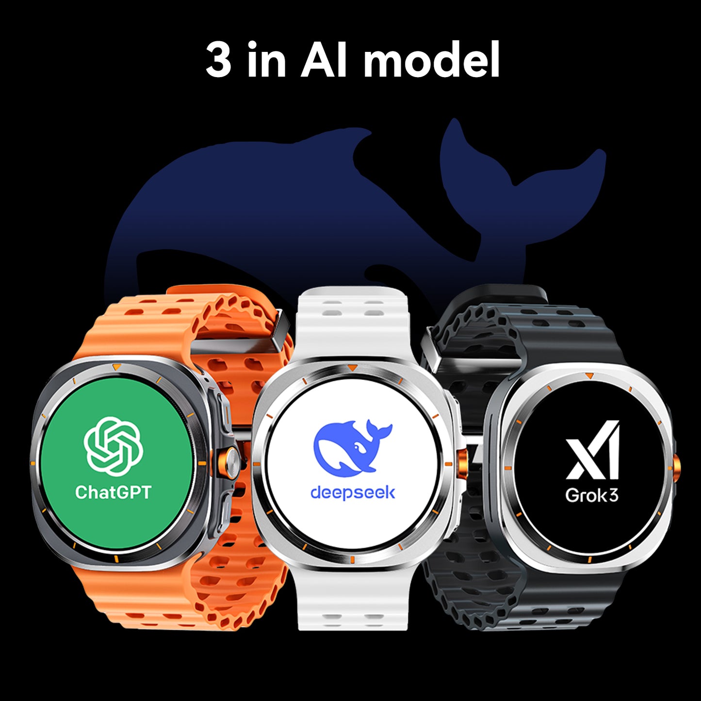 VWAR Ultra 7 Pro (GPS) Smartwatch 47mm - 3ATM Water Resistance, AI Features, Bluetooth Calling, Fitness Tracking