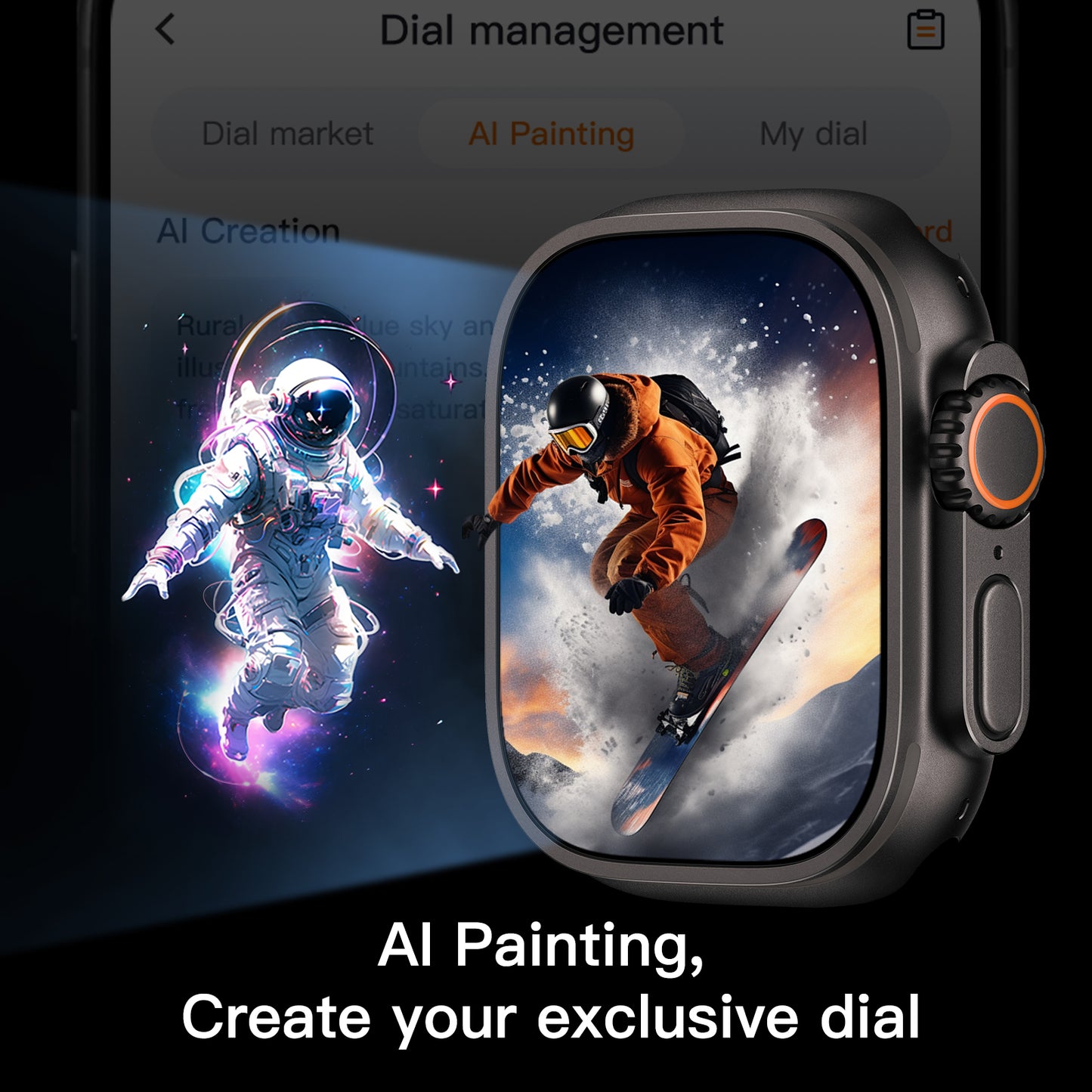 VWAR AI Ultra 5 49mm Smart Watch | WhatsApp Reply, Voice Assistant, ChatGPT, 3ATM Waterproof