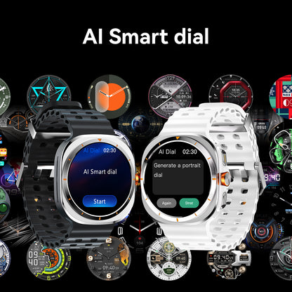 VWAR Ultra 7 Pro (GPS) Smartwatch 47mm - 3ATM Water Resistance, AI Features, Bluetooth Calling, Fitness Tracking