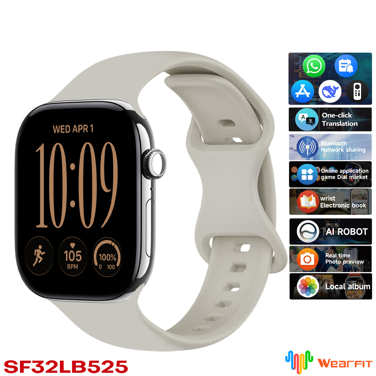 VWAR HK12 PRO MAX 46mm Ceramic Case OS27 AI Smart Watch with WhatsApp Reply