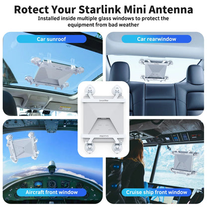Portable para Starlink Mini Sunroof Suction Cup Mount para Suction Starlink Mini Mounting Kit para Car Sunroof/Rear Window/Front