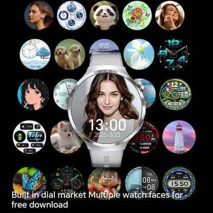 VWAR Core5 4G LTE Smart Watch- Android 13/Bluetooth Dual System, Dual Camera, 1.75" AMOLED Screen