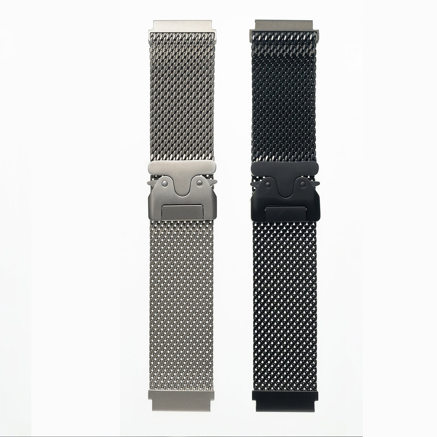 Armband aus reinem Titan, kompatibel mit Galaxy Watch 3 45 mm/Galaxy Watch 46 mm, Herren-Armband mit 22 mm Mailänder Schlaufe, schnelle Passform, Business-Uhrenarmband für Gear S3 Frontier/Classic