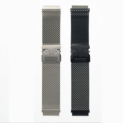 Armband aus reinem Titan, kompatibel mit Galaxy Watch 3 45 mm/Galaxy Watch 46 mm, Herren-Armband mit 22 mm Mailänder Schlaufe, schnelle Passform, Business-Uhrenarmband für Gear S3 Frontier/Classic