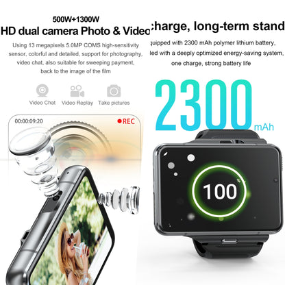 VWAR Nebula X Pro Smart teléfono Watch: 4G LTE sistema Android | 2.88" pantalla | 1300W HD Dual Camara