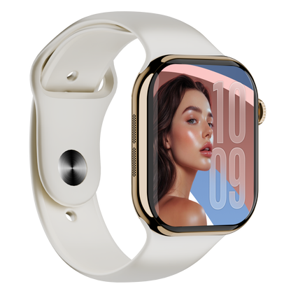 VWAR H26 Mini+ Damen-Smartwatch Serie 11, 42 mm AMOLED-AOD-Bildschirm, 1 GB Speicher