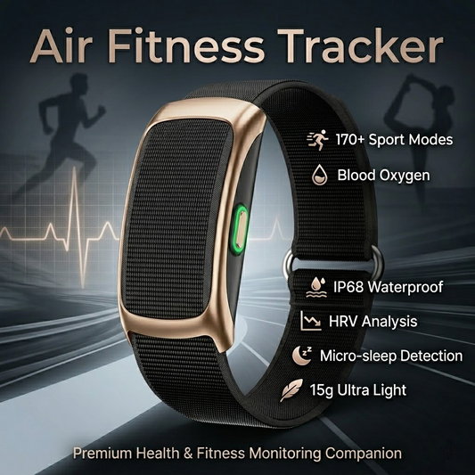 VWAR Air Ultra-Light Fitness Tracker – Heart Rate, SpO2, Sleep