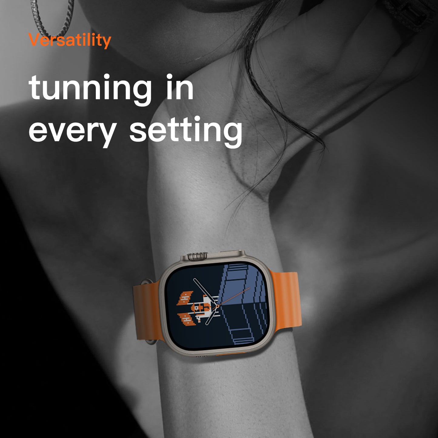 VWAR AI Ultra 5 49mm Smart Watch | WhatsApp Reply, Voice Assistant, ChatGPT, 3ATM Waterproof