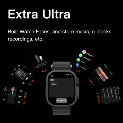 VWAR AI Ultra 5 49mm Smart Watch | WhatsApp Reply, Voice Assistant, ChatGPT, 3ATM Waterproof