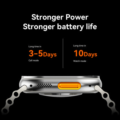 VWAR Watch Ultra 4 Pro Smartwatch 49mm Unibody Titanium Alloy Design| Support WhatsApp reply ChatGPT| 2.1" Screen| 1GB Rom