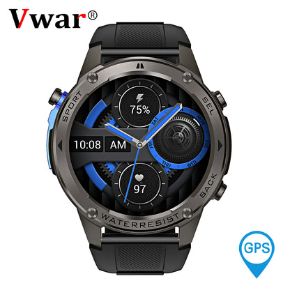 VWAR AIR4 Ultra – GPS-Smartwatch, integriertes Dualband-GNSS, 4 GB RAM, Kompass, barometrischer Höhenmesser, 10 ATM-Sprachanrufe