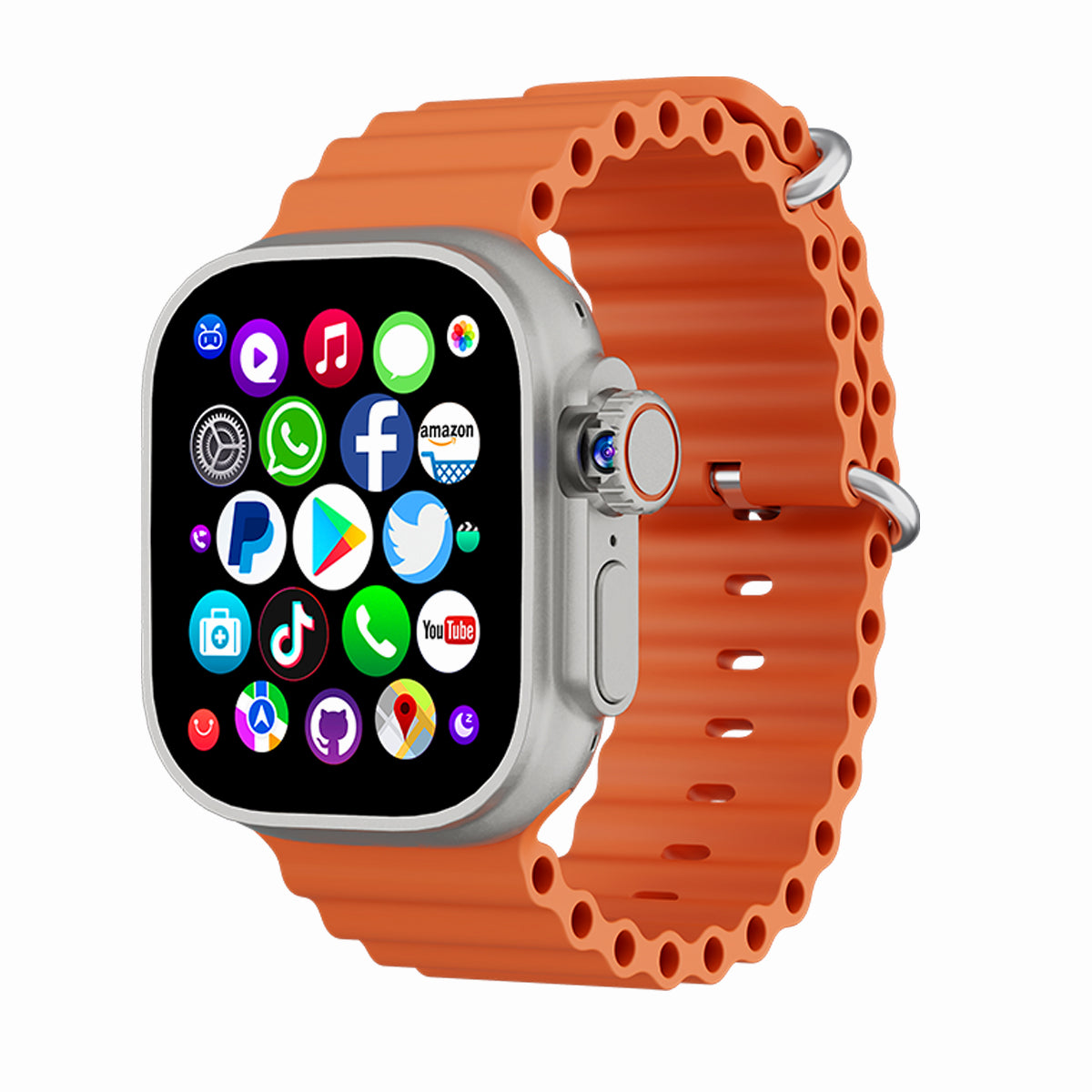 【新品】DW100 PRO+ 32GB WIFI グーグルプレイ シルバー VWAR DW100 Pro+ Android Smart Watch- Support Fingerprint Unlocking