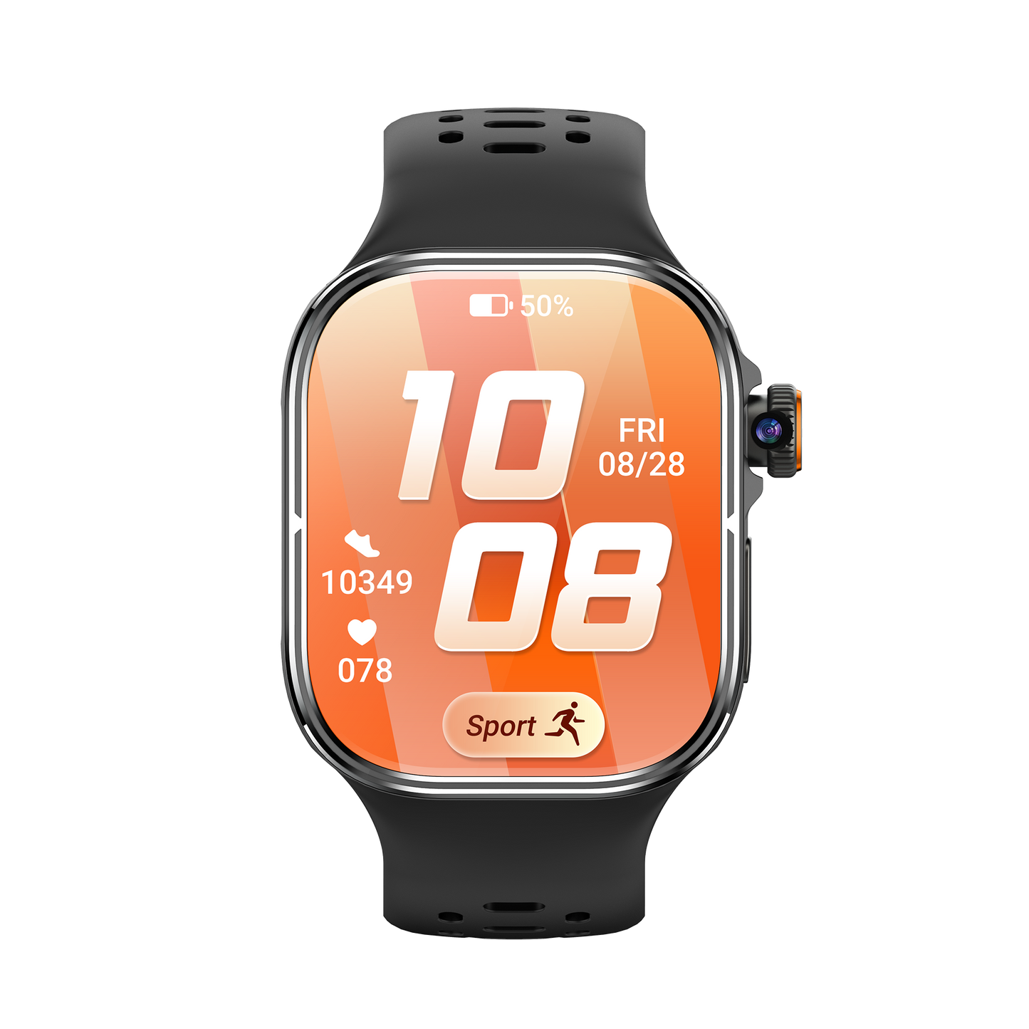 VWAR FIT5 Ultra 4G LTE Android Smart Watch AMOLED GPS Camera NFC
