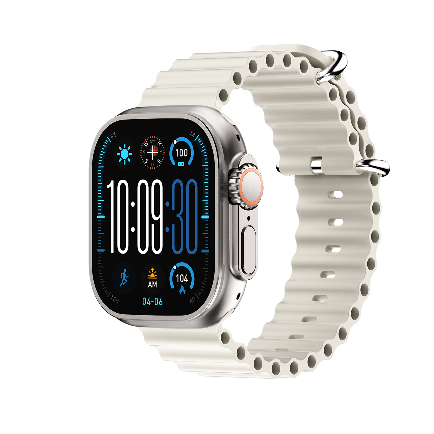 VWAR AI Ultra 5 49mm Smart Watch | WhatsApp Reply, Voice Assistant, ChatGPT, 3ATM Waterproof