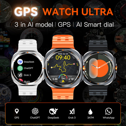 VWAR Ultra 7 Pro (GPS) Smartwatch 47mm - 3ATM Water Resistance, AI Features, Bluetooth Calling, Fitness Tracking