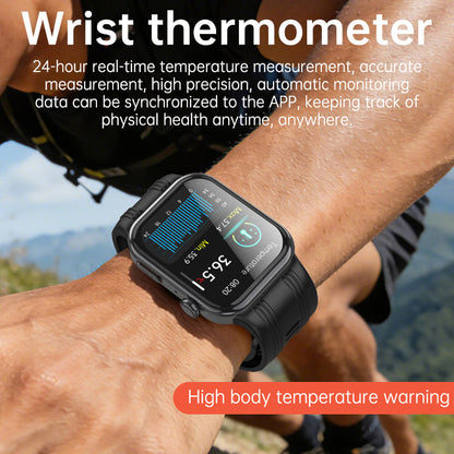 VWAR K2 Air Pump Blood Pressure Smart Watch with ECG Monitoring for Huawei IOS