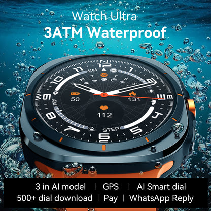 VWAR Ultra 7 Pro (GPS) Smartwatch 47mm - 3ATM Water Resistance, AI Features, Bluetooth Calling, Fitness Tracking