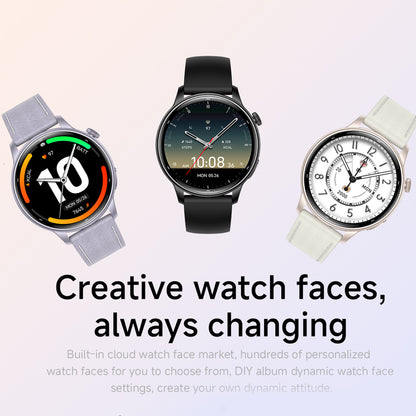 Vwar Lily 2 Damen-Smartwatch mit integriertem GPS 1.32" Fitnessuhr mit AMOLED-Bildschirm, 30 m wasserdicht, Bluetooth-Anruffunktion