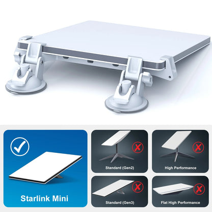 Portable para Starlink Mini Sunroof Suction Cup Mount para Suction Starlink Mini Mounting Kit para Car Sunroof/Rear Window/Front