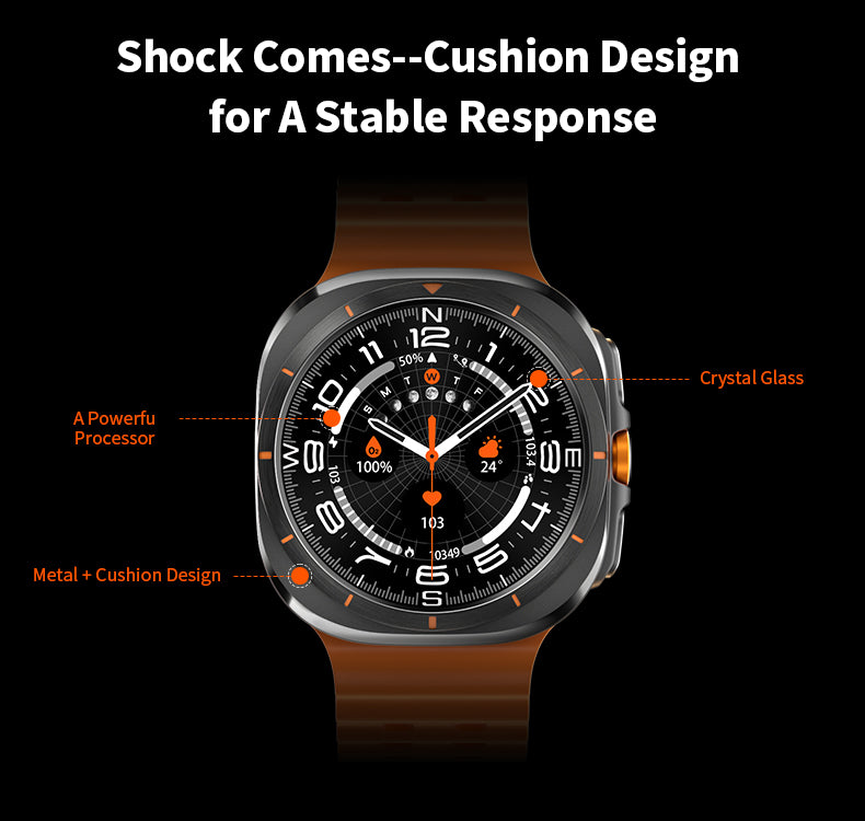 Vwar Watch 8 Ultra 47mm 1GB Storage ChatGPT Compass Smart Watch for Samsung Galaxy Android IOS