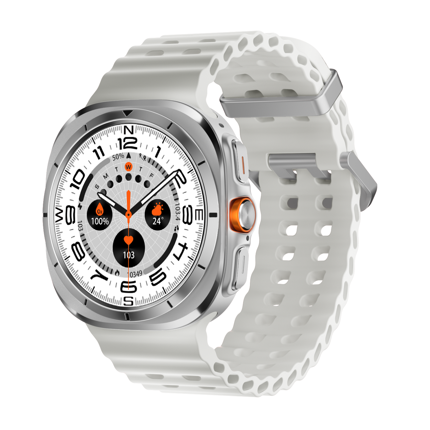 Vwar Watch 8 Ultra 47mm 1GB Storage ChatGPT Compass Smart Watch for Samsung Galaxy Android IOS