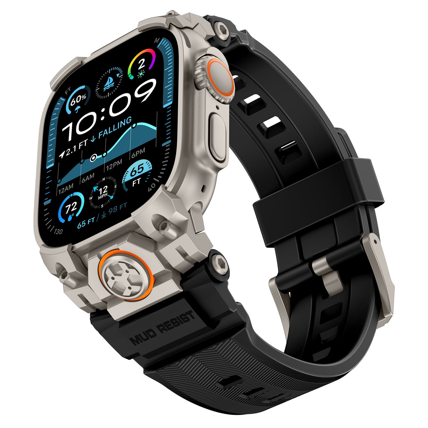 VWAR Armor Rugged Armband für Apple Watch Band Ultra 3/2/1 49 mm