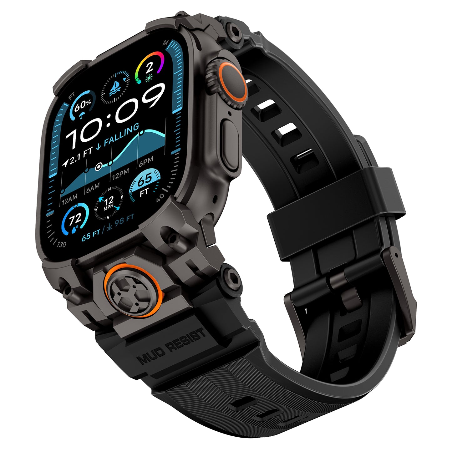 VWAR Armor Rugged Armband für Apple Watch Band Ultra 3/2/1 49 mm