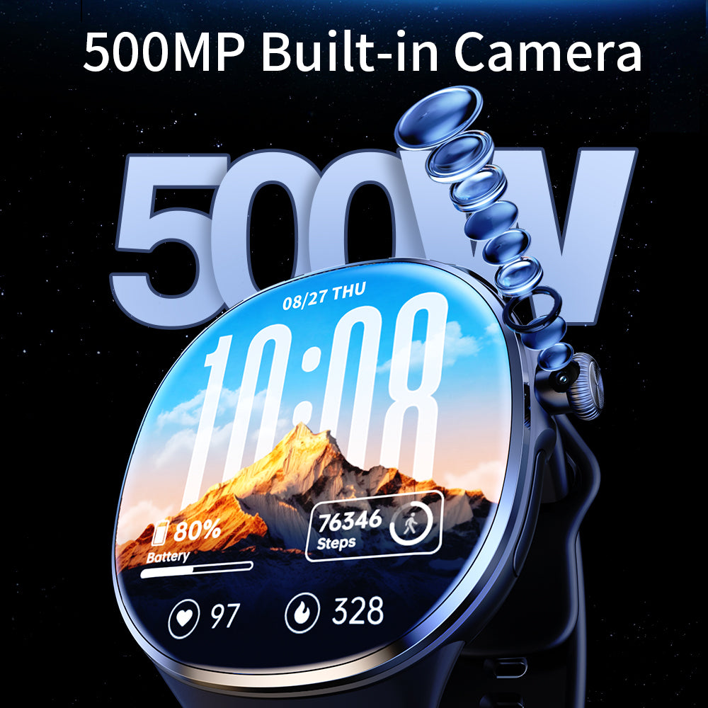 VWAR CORE4 Ultra 4G LTE Android Smart Watch | 5MP Camera | 2.4" AMOLED Screen | 1350mAh battery