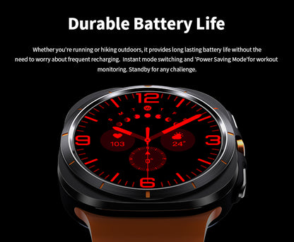 Vwar Watch 8 Ultra 47mm 1GB Storage ChatGPT Compass Smart Watch for Samsung Galaxy Android IOS