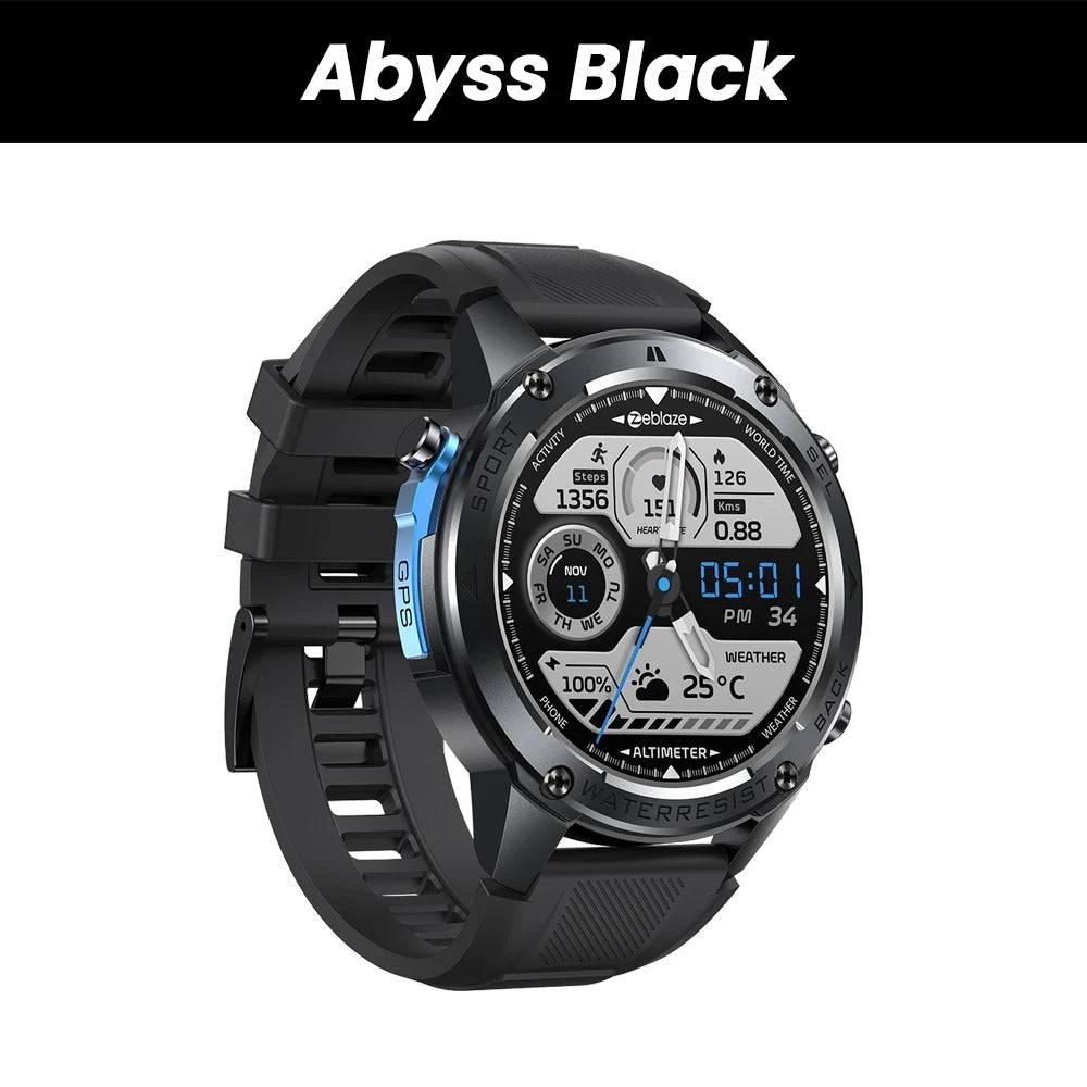 VWAR AIR4 Ultra – GPS-Smartwatch, integriertes Dualband-GNSS, 4 GB RAM, Kompass, barometrischer Höhenmesser, 10 ATM-Sprachanrufe