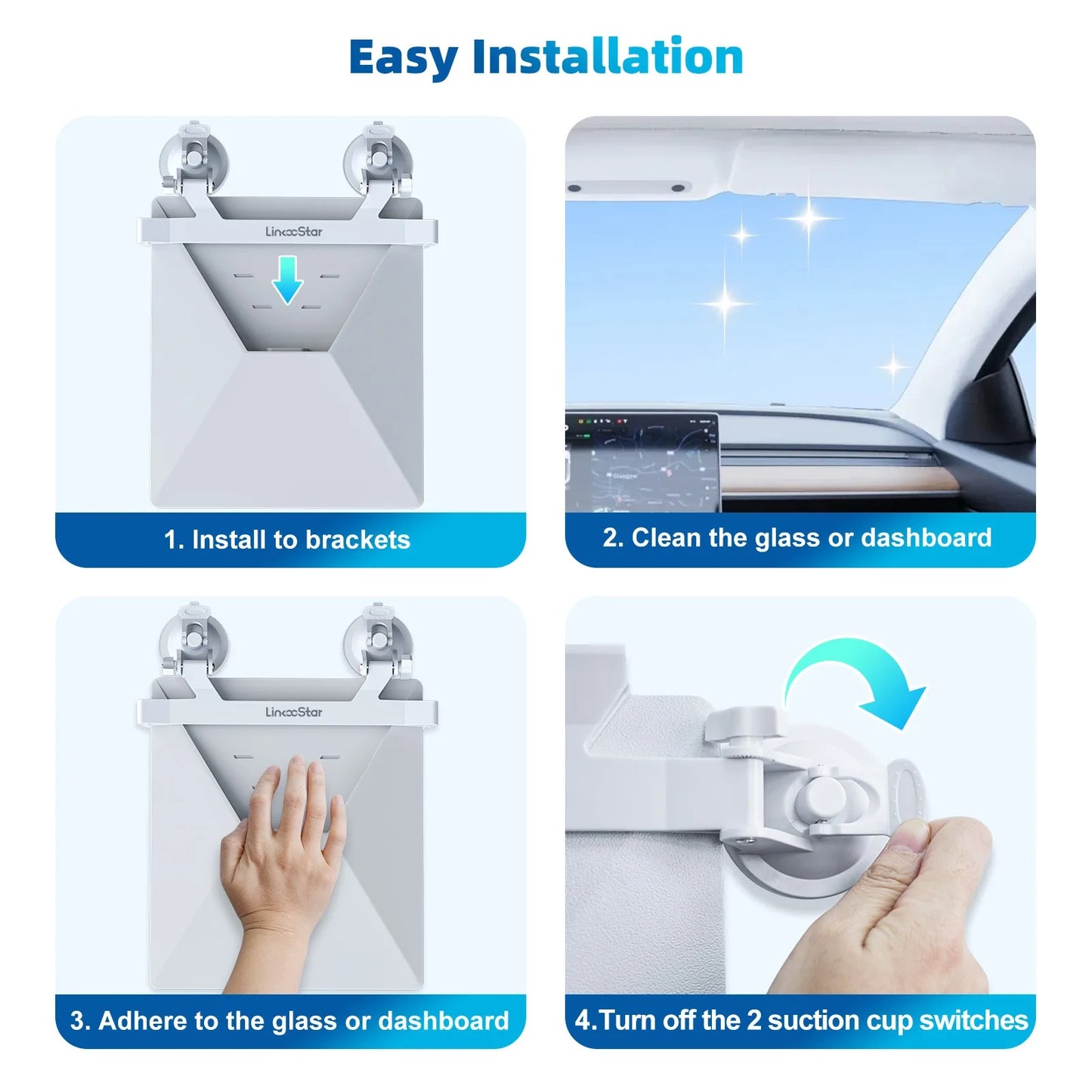 Portable para Starlink Mini Sunroof Suction Cup Mount para Suction Starlink Mini Mounting Kit para Car Sunroof/Rear Window/Front
