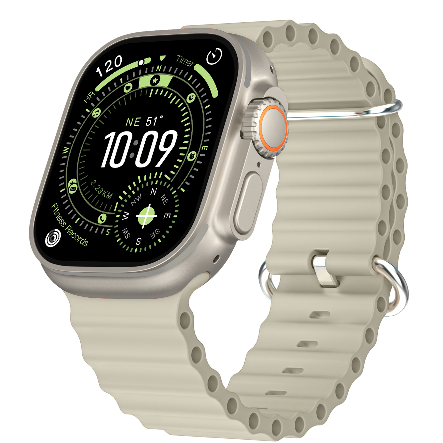 VWAR HK12 Ultra 4 AI Smart Watch 49mm IP68 Waterproof Super AMOLED 1GB ROM