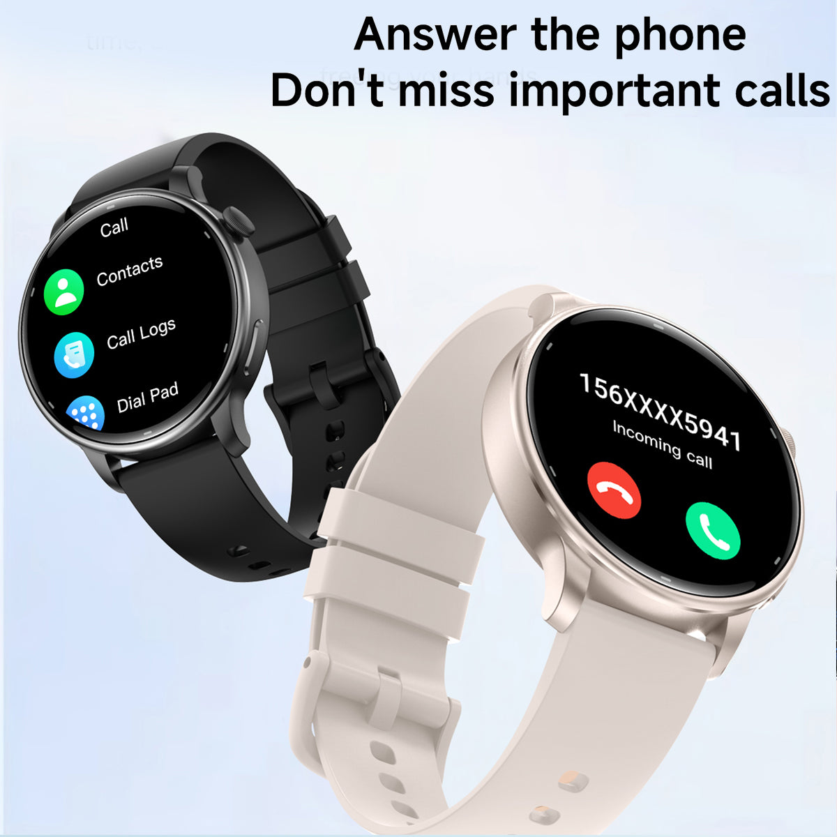 Vwar Lily 2 Damen-Smartwatch mit integriertem GPS 1.32" Fitnessuhr mit AMOLED-Bildschirm, 30 m wasserdicht, Bluetooth-Anruffunktion