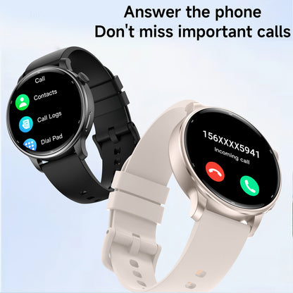 Vwar Lily 2 Damen-Smartwatch mit integriertem GPS 1.32" Fitnessuhr mit AMOLED-Bildschirm, 30 m wasserdicht, Bluetooth-Anruffunktion