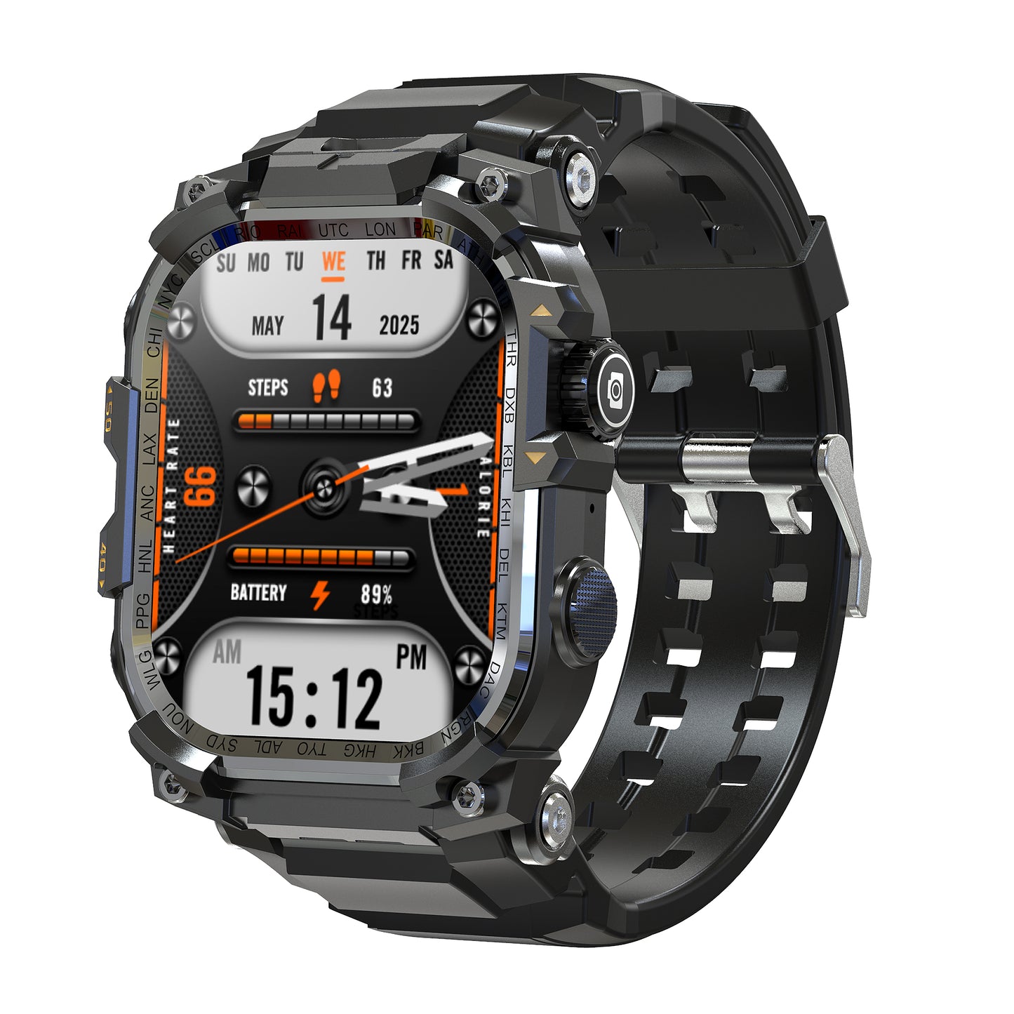 VWAR TANK Z2 Ultra táctico 4G reloj inteligente - linterna, AMOLED, GPS, cámara Android reloj inteligente