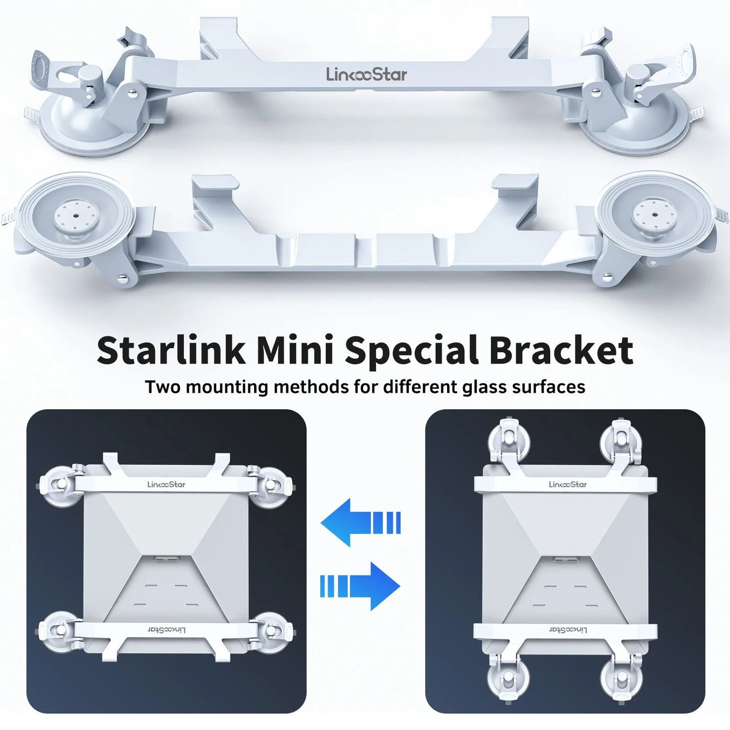 Portable para Starlink Mini Sunroof Suction Cup Mount para Suction Starlink Mini Mounting Kit para Car Sunroof/Rear Window/Front