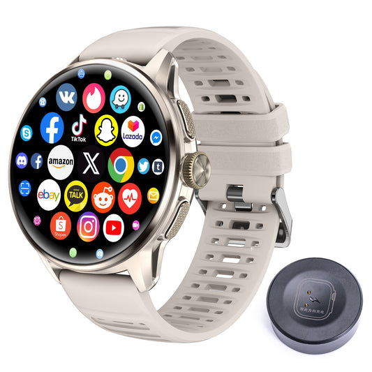 VWAR CORE4 Pro Android Smart Watch 4G/5G LTE- with IR Remote, Rotating Camera, WIFI GPS Compass