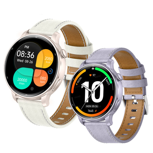 Vwar Lily 2 Women Smart Watch Built-in GPS 1.32" AMOLED Screen 30m Waterproof Bluetooth Call Fitness Watches