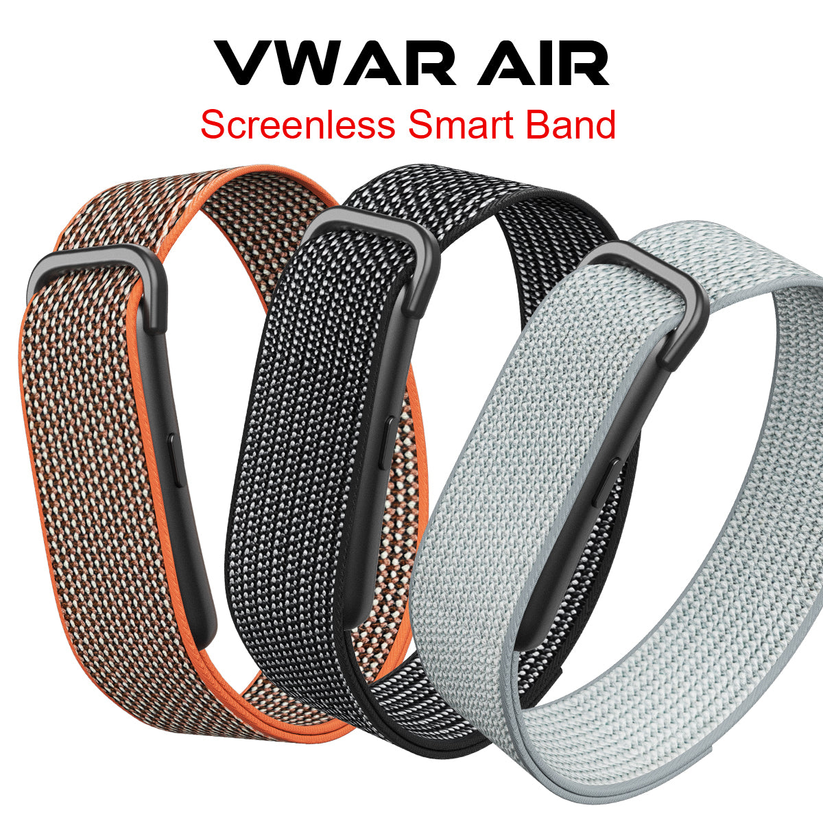 VWAR AIR Screenless Smart Band with Al Analysis Blood Oxygen 180+ Sport Modes Health Fitness Tracker