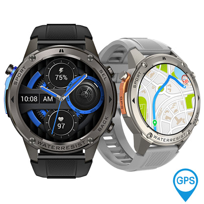 VWAR AIR4 Ultra – GPS-Smartwatch, integriertes Dualband-GNSS, 4 GB RAM, Kompass, barometrischer Höhenmesser, 10 ATM-Sprachanrufe