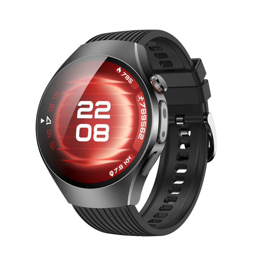 VWAR Watch 5 ECG Smart Watch for Huawei IOS-1.56" AMOLED Screen/LED Flashlight/SpO2/Stress