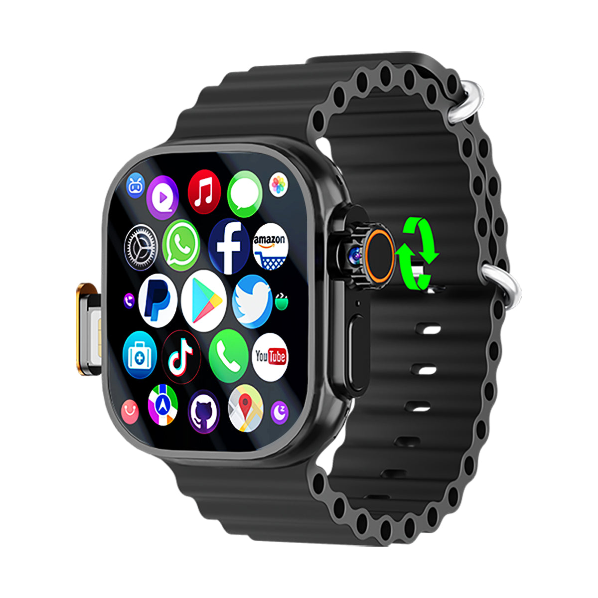 VWAR XS Ultra Android Smart Watch 4G LTE, 4 GB RAM 64 GB ROM, 1280 mAh großer Akku, Google Play Store