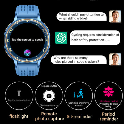 VWAR GPS Smart Watch- Dual Band Offline Maps, ChatGPT, 4 Function Buttons